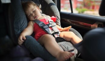Baby Sleeping in Car