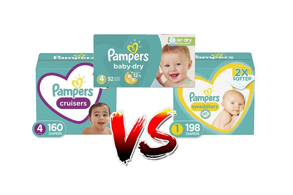 Pampers Cruisers Vs Swaddlers Vs Baby Dry Diapers