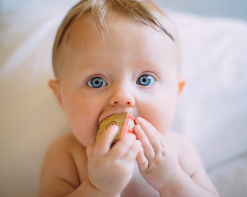 child eating something