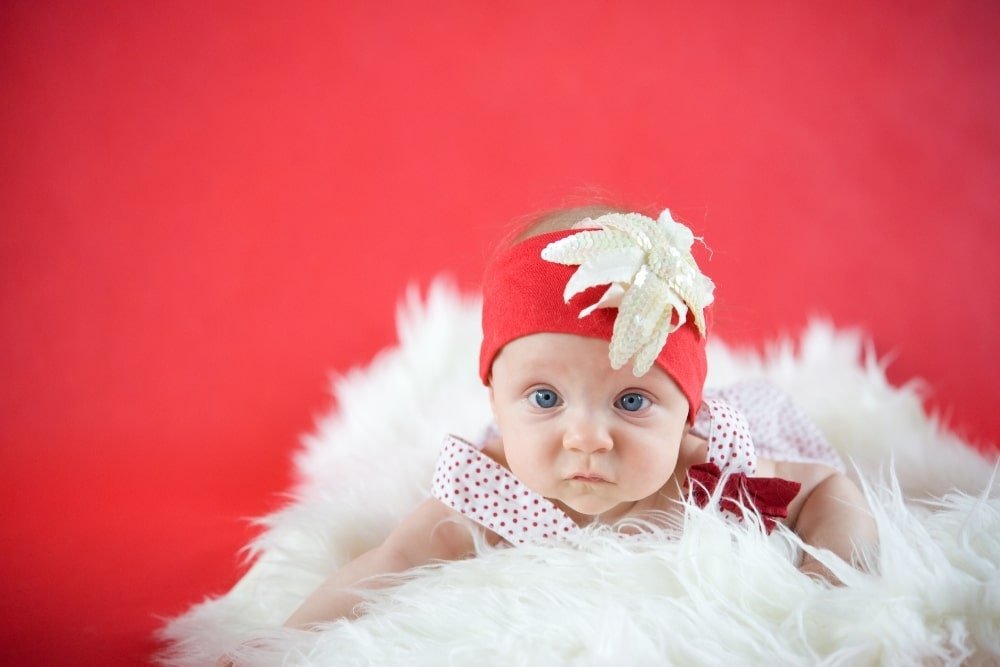 baby in red