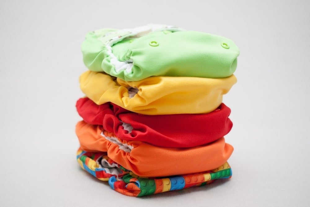 folded cloth diapers