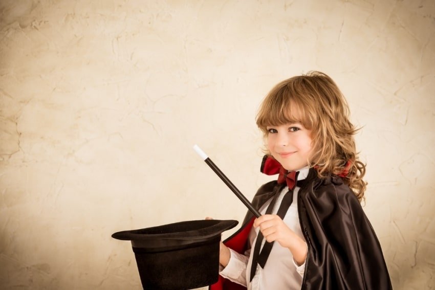 girl wearing a witch uniform