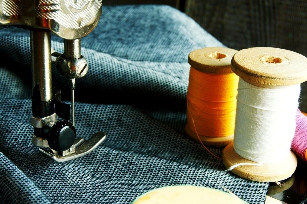 sewing machine and threads