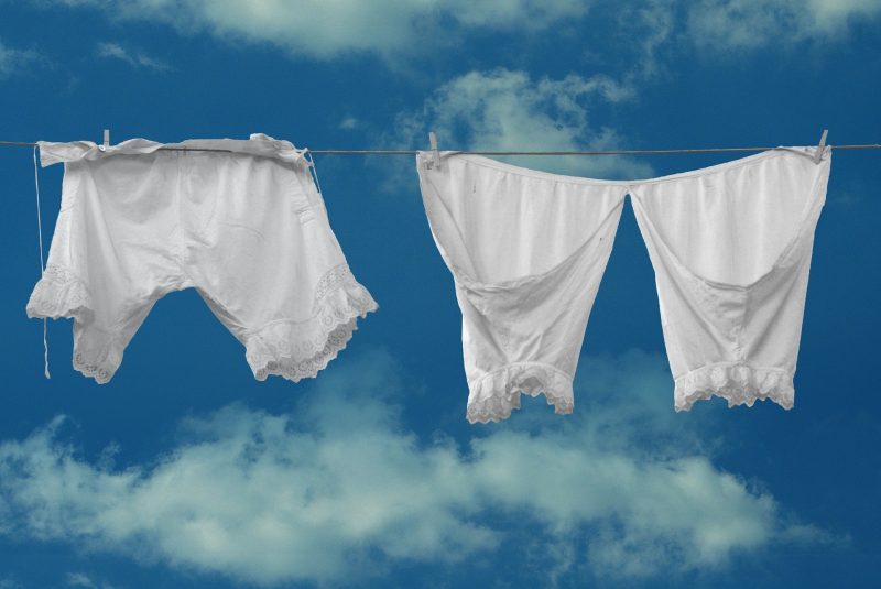 air dry clothing to get rid of urine odor