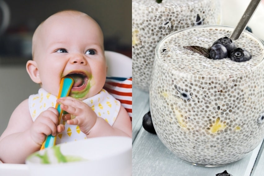 baby and chia seeds