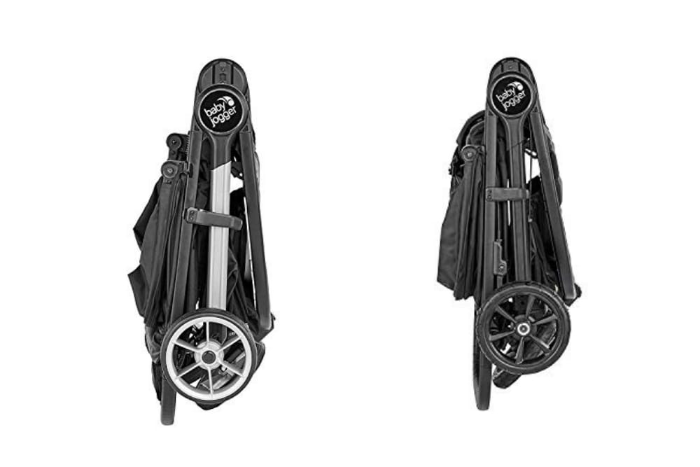 folded stroller