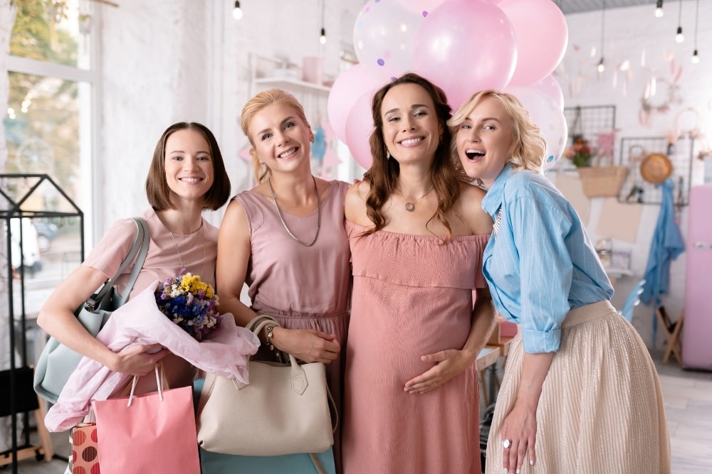 women in a baby shower