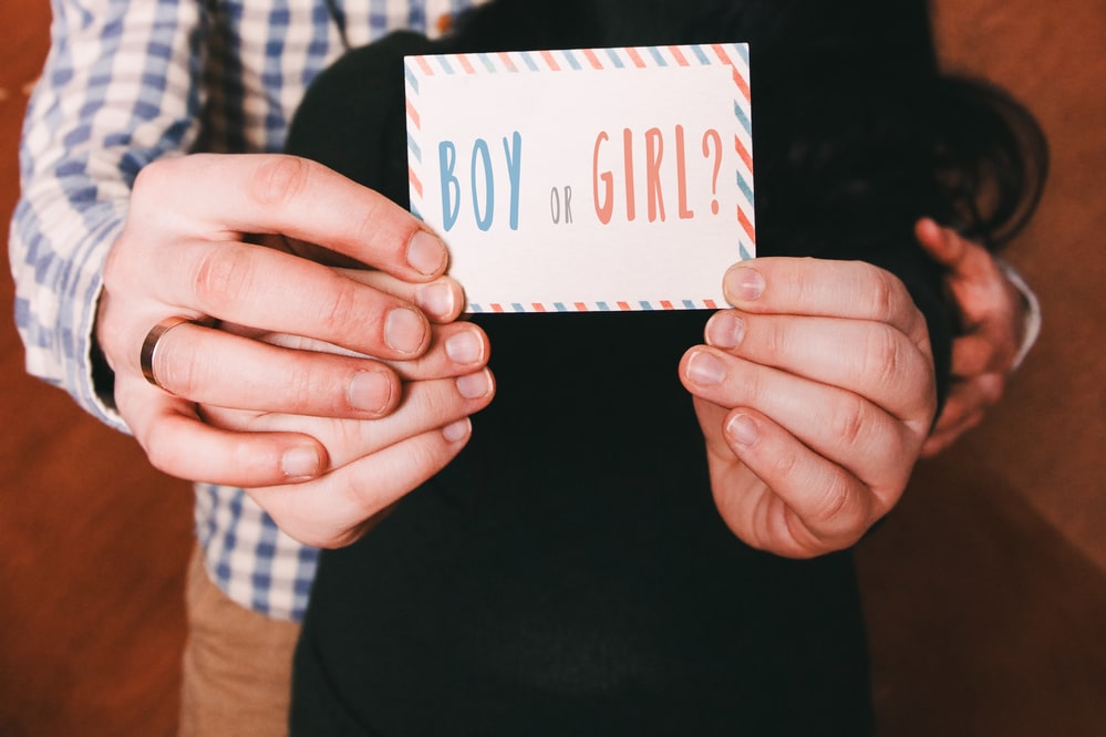 Boy or girl gender reveal party