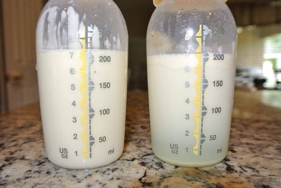 breastmilk difference