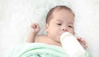 baby drinking milk from bottle1