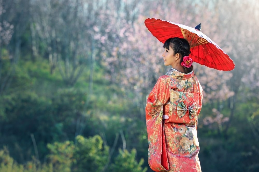 girl woman in a kimono5