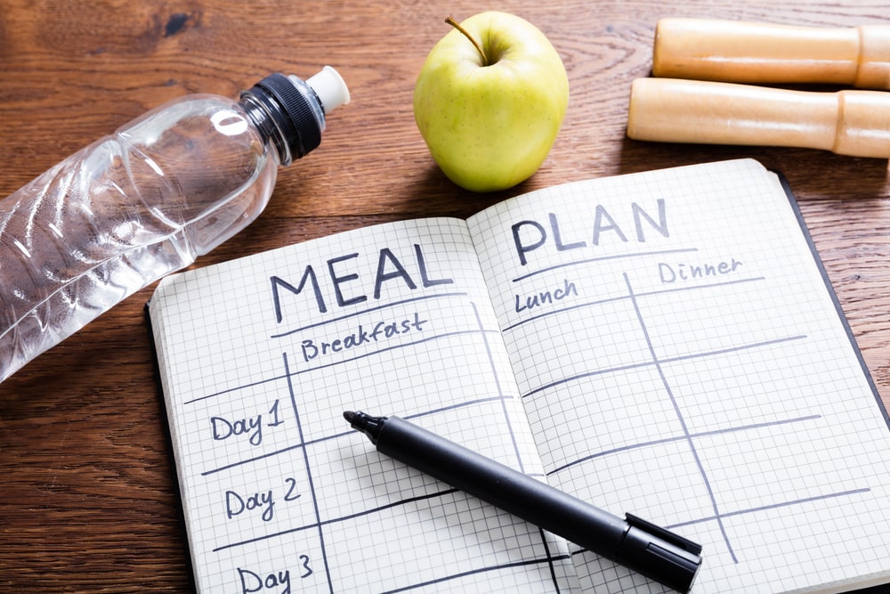 Meal Plan In Notebook