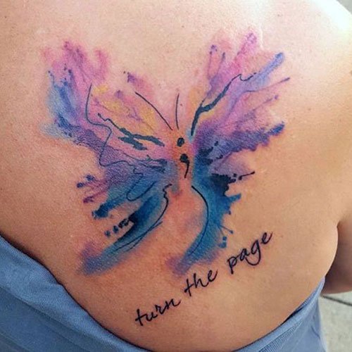 Best-Mental-Health-Tattoo-Ideas-Butterfly-with-Semicolon-and-Quote
