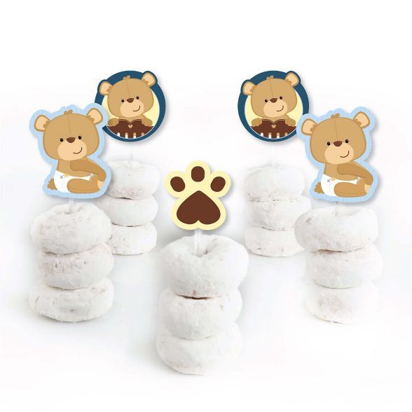 teddy bear cupcake toppers