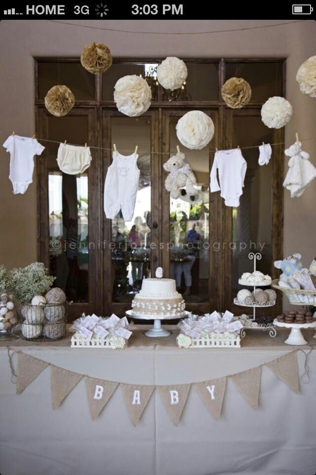 VIntage Lamb Themed Neutral Baby Shower