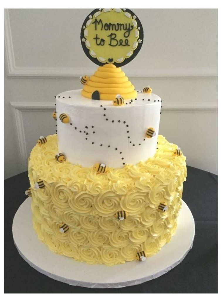 bee baby shower cake