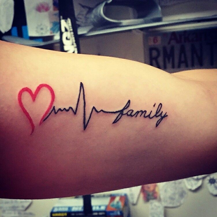 Heartbeat tattoo