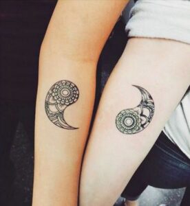 matching yin yang tattoos