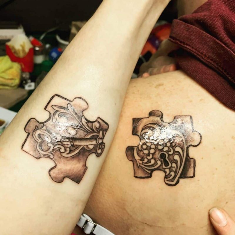 Mom and son tattoos