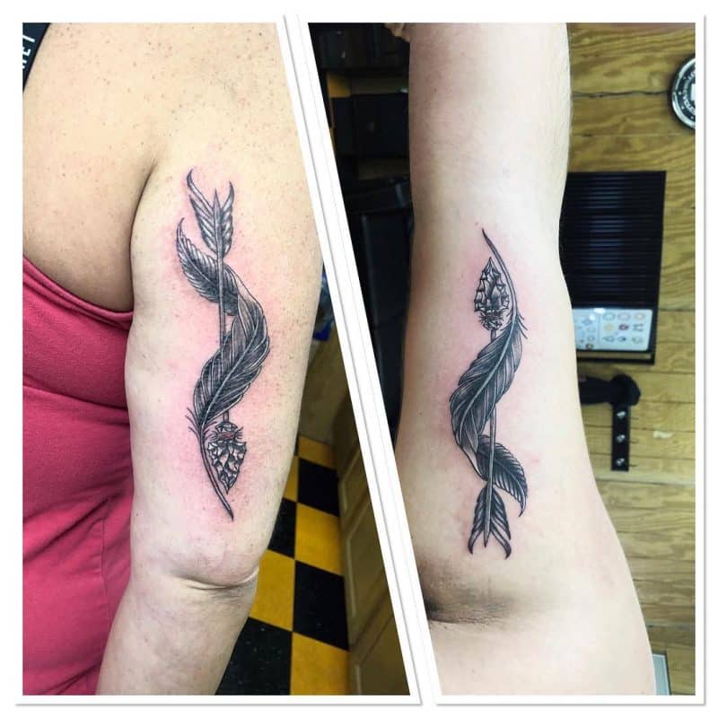 Mom and son tattoos