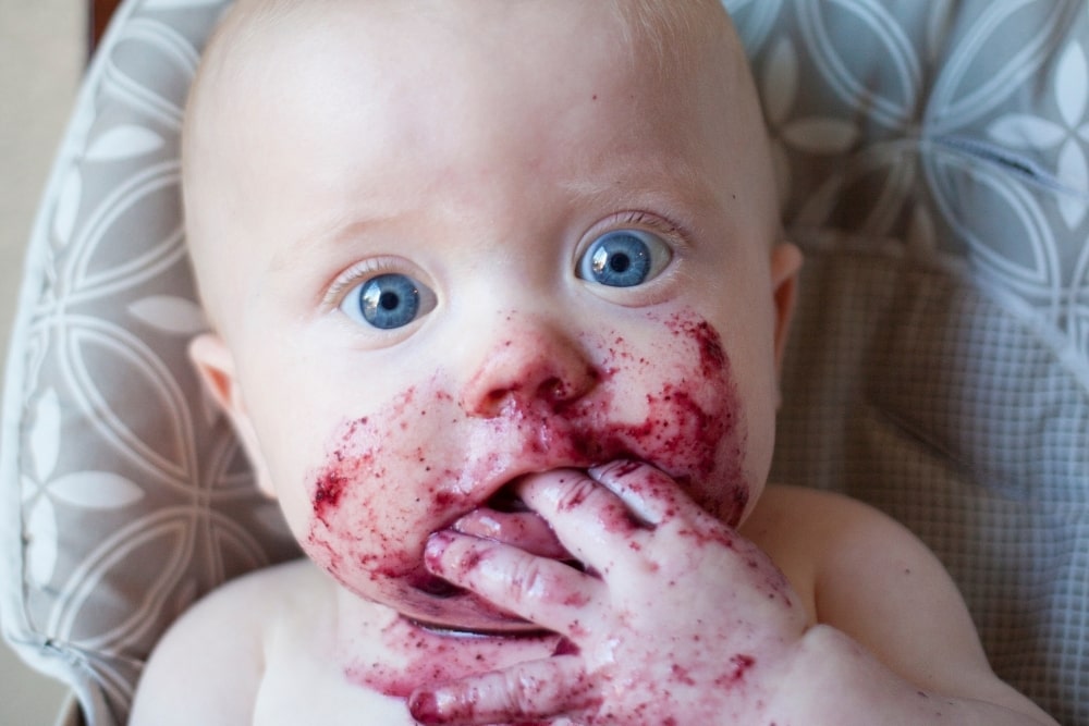 baby boy eating blueberries1