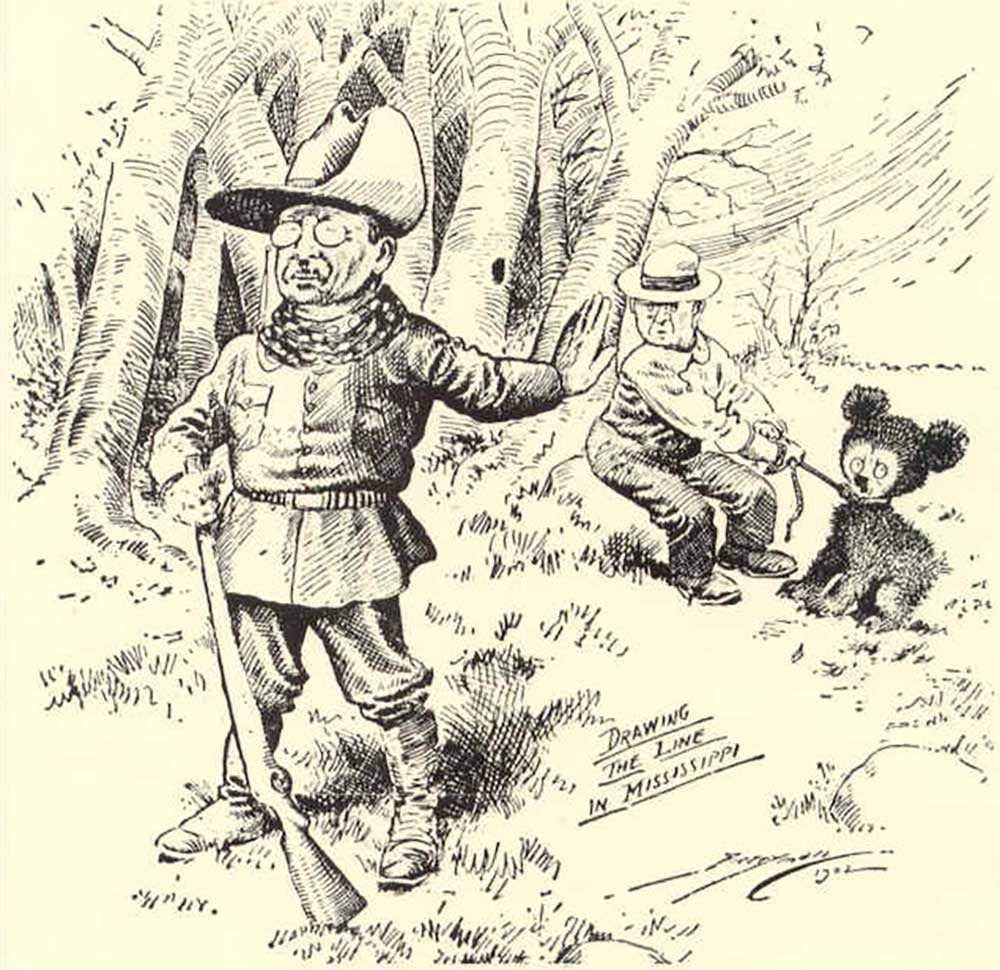 Theodore Roosevelt Teddy Bear Cartoon
